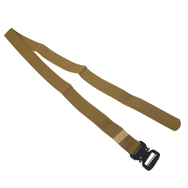 Utomhus multifunktionell militär träningsbälte i nylon med spänne för män, midjeband 3,8 x 125 cm (khaki)