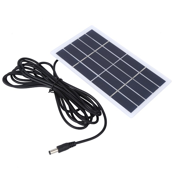 2W 5V Polysilicon Solpanel med DC-gränssnitt för laddning av 3,7V batteri för utomhuslampor