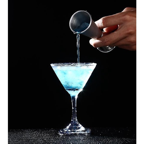 Dobbeltsidet cocktailjigger i rustfrit stål - 1 oz/2 oz kapacitet
