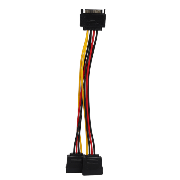 SATA-adapterkabel 1-i-2 datamaskinharddisk, optisk stasjon, forlengelseslinje for strømforsyning