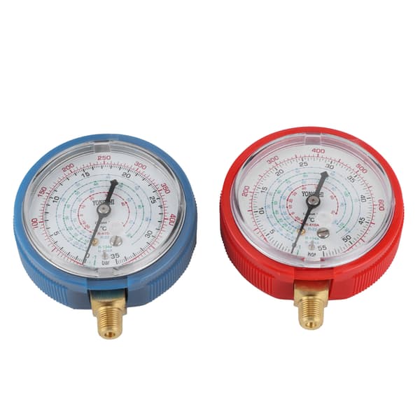 Airconditionings Fluorid Tryk Måler Høj/Lav Tryk Meter AC Reparationsværktøj