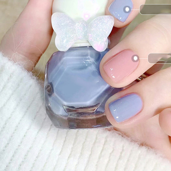 Nagellack Gel Vattenbaserad Hög Glans Blank Hållbar Frostad Nagellack för Damer B09