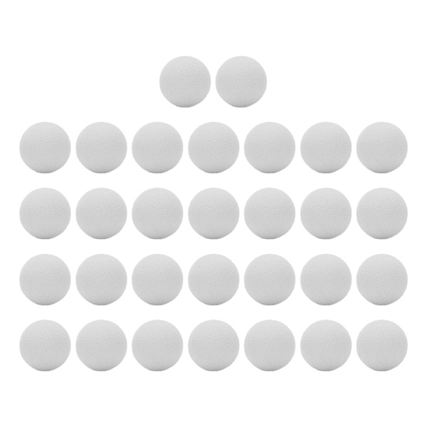 30 kpl 21,5 mm EVA Foam Golfpallot Pehmeä Foam harjoitusgolfpallot sisä- ja ulkoharjoitteluunWhite