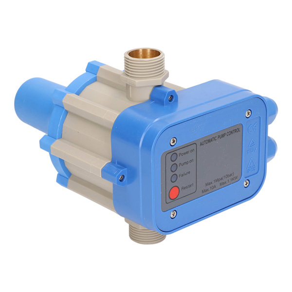 Vedenpaineen ohjauskytkin 1.5bar‑3.0bar Vedenpitävä säädettävä ohjain Sininen Harmaa 110V‑120V 0.75kw