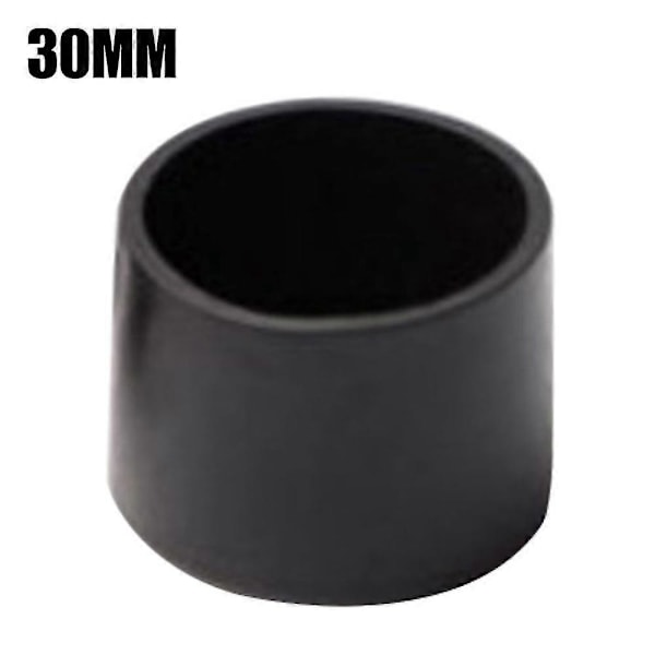 Silikoniset pyöreät pöydän ja tuolin jalkojen suojukset mustat lattiasuojat 4 kpl 30 mm