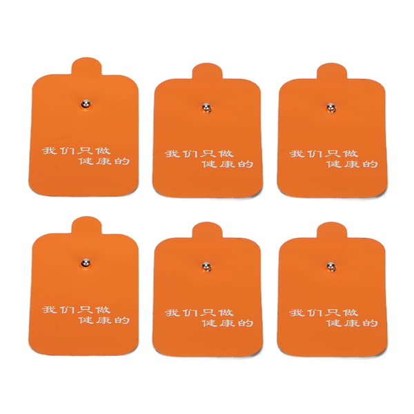 10 stk. Snap Elektrode Pad Genanvendelig Erstatning Elektrode Patch Tilbehør til TENS Massager Orange