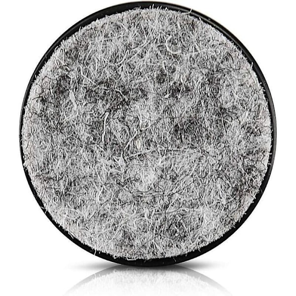 Huopatassut nauloilla - 20 x 28 mm pyöreät naulattavat tassut tuolinjalkoihin, jakkaroihin, huonekaluihin - Lattiasuoja - Musta