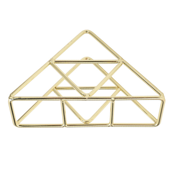 Servietholder mode fortykket udvidet trekantet fritstående metal smedejern lodret vævsholder guld