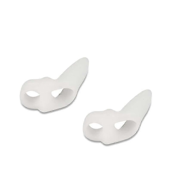 Hallux Valgus Skydd för Barn Överlappande Tå Korrigerare - Vit (2-pack)