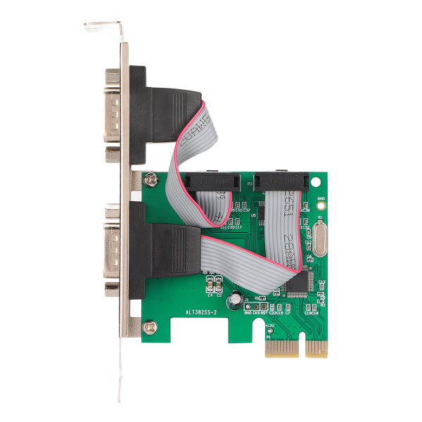 Pcie Expansion Card PCIE Seriell Card Dator Desktop COM Port PCIE till RS232 Interface Dual Serial Port Expansion Card