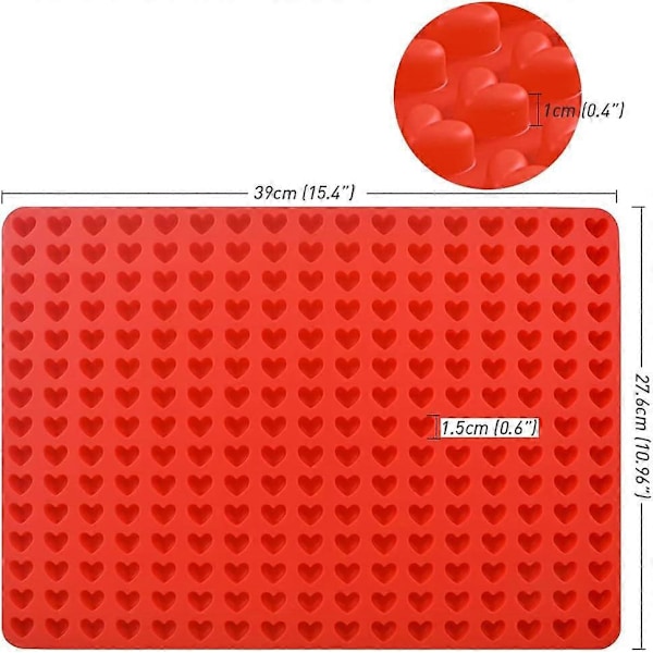255 Hulrum Kæledyrsgodbidder Form, Mini Hjerteformet Gummiform