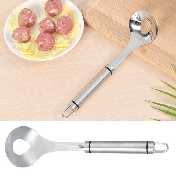 Husholdning 304 Rustfrit Stål Non-Stick Kødboller Maker Ske Manuel Kødboller Clip Køkkenredskab