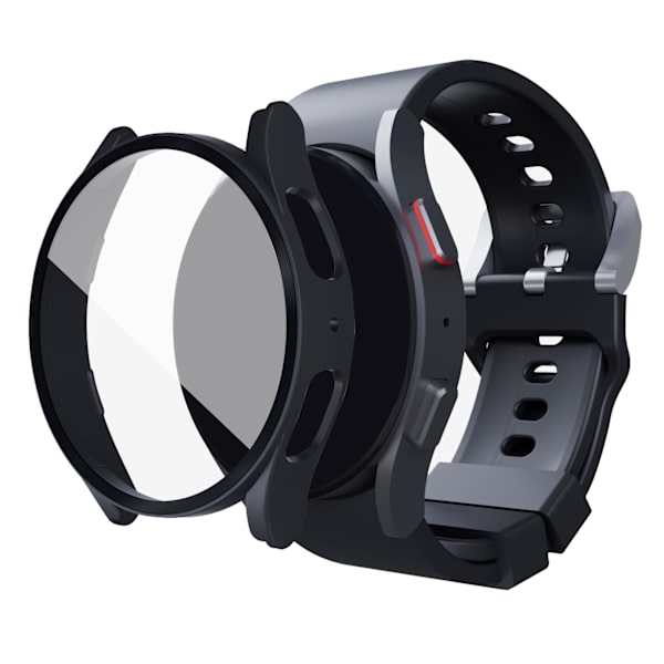 Klokkeomslag Profesjonelt fullt dekket One Piece Design Watch Protective Shell for Galaxy Watch5 Black 44mm/1.73in