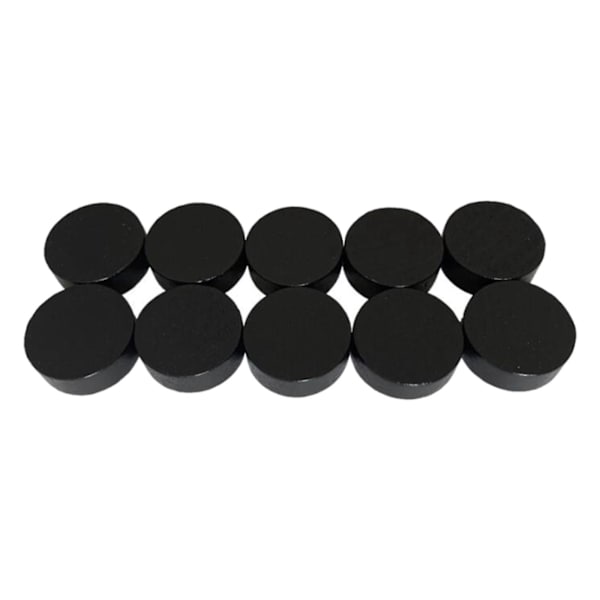 10 x Fast Sling Puck Spelpjäser Träbräda Hockeyspelpjäs 2,4 x 0,7 cm