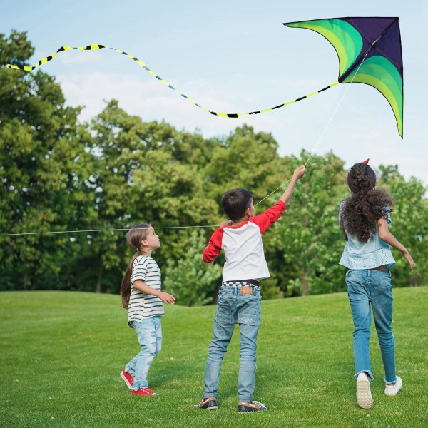 Leija lapsille ja aikuisille, Easy Flyer -leijat pojille ja tytöille, ulkolelu rannalle ja kesälle lentosiimalla