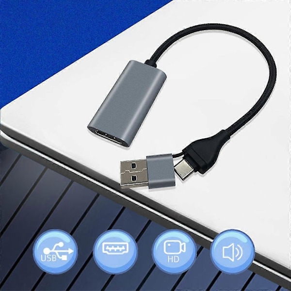 Type-c+usb Til Hdmi-kompatibelt Adapterkabel Til Mobiltelefoner Tablets Android