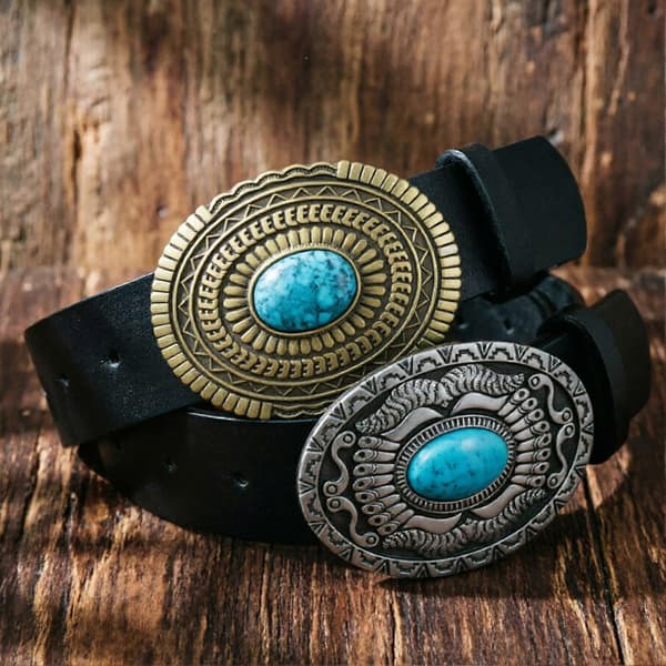 Western turkisbelte Retro Cowboy Midjebelte Kvinner