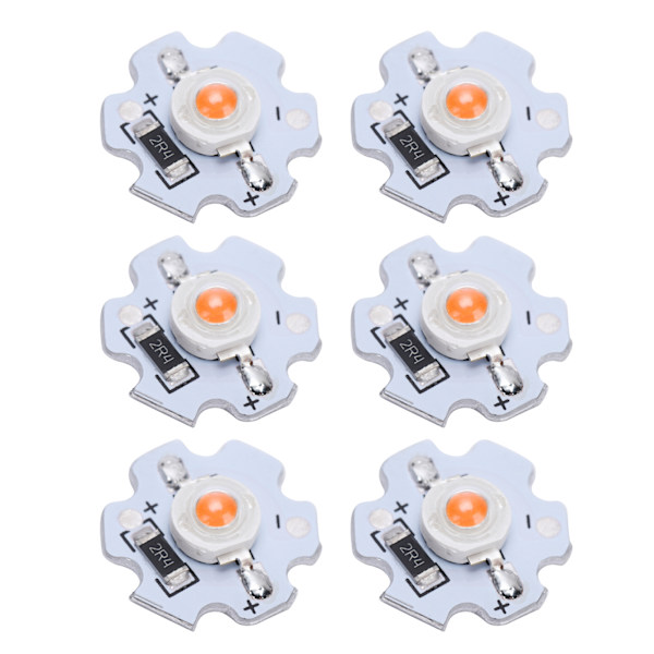 25 st 5V LED-chips 200LM 3W LED-lampor med hög effekt för DIY-belysningsarmaturer Rosa ljus 380‑840NM