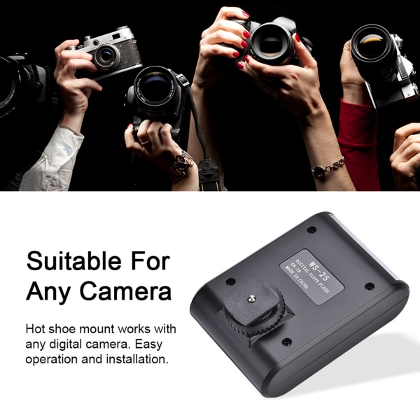 Kannettava Mini Hot Shoe Mount -taskulamppu DSLR-kameroihin