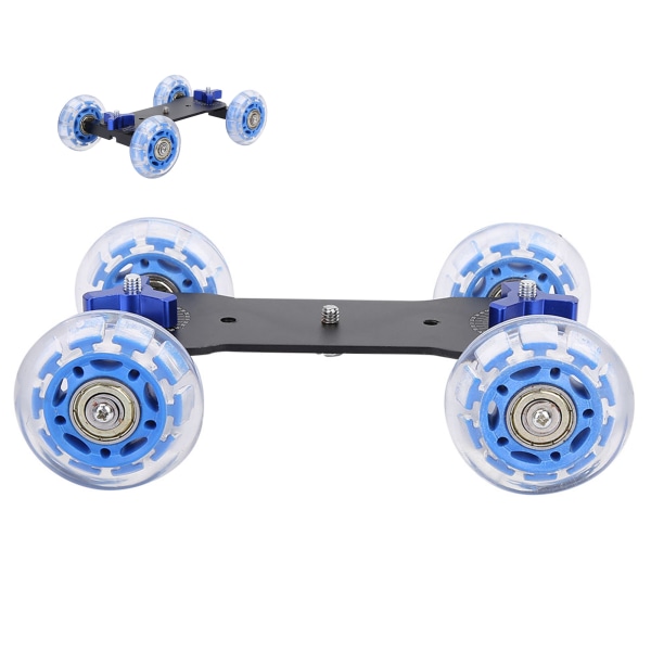 Mini Desktop 10KG Kuormakisko Roller Track Slider Dolly Skater Auto DSLR-kamerakameralle