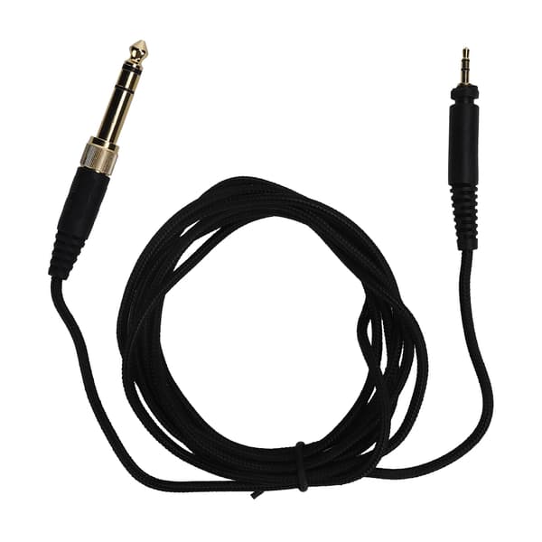 2m Hovedtelefon Audio Kabel Headset Ledning Erstatningsdel til Philips SHP9000 Sort