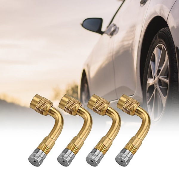 90 graders dekkventilforlengelsesadapter 4PCS universelle forlengere for bil motorsykkel sykkel scooter
