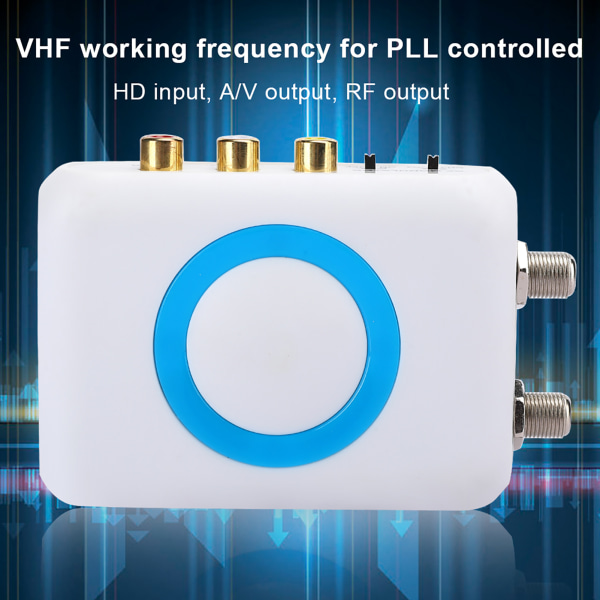 HDM66 ABS Profesjonell bærbar, fleksibel PAL/NTSC-formatutgang med høy definisjon RF-video HD-modulator