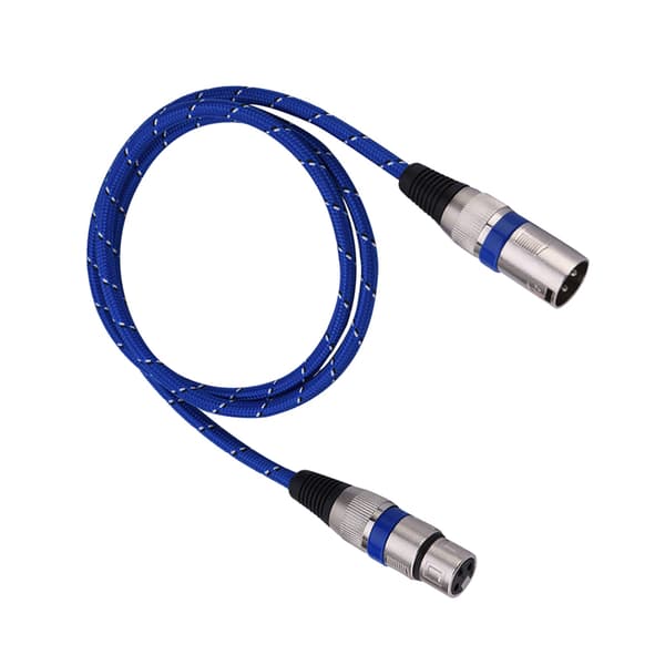 XLR Han til Hun Stik Balance 3-benet Mikrofon MIC Lydkabel 1 meter