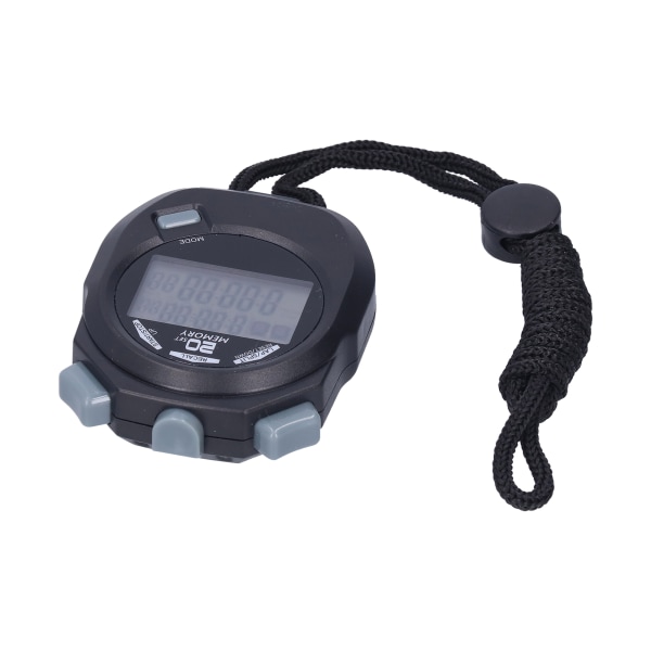 Sports elektronisk stopur 1/100 sekund høj nøjagtighed digital kronograf timer 12/24 timer system