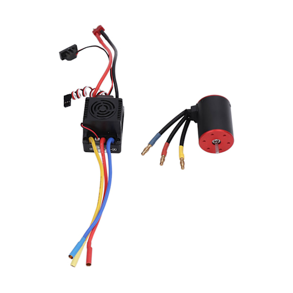 RC 3650 2300KV Borstlös Motor 80A ESC Combo Vattentät med 4mm Bananplugg Hållare för 1/8 1/10 Fjärrkontroll Bil