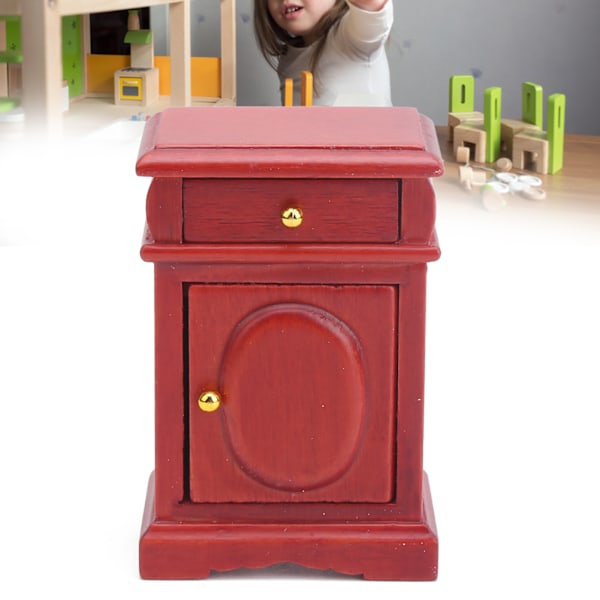 1:12 Dukkehus Miniature Palisander Natbord Model Dekorative Legetøj Soveværelse Ornamenter