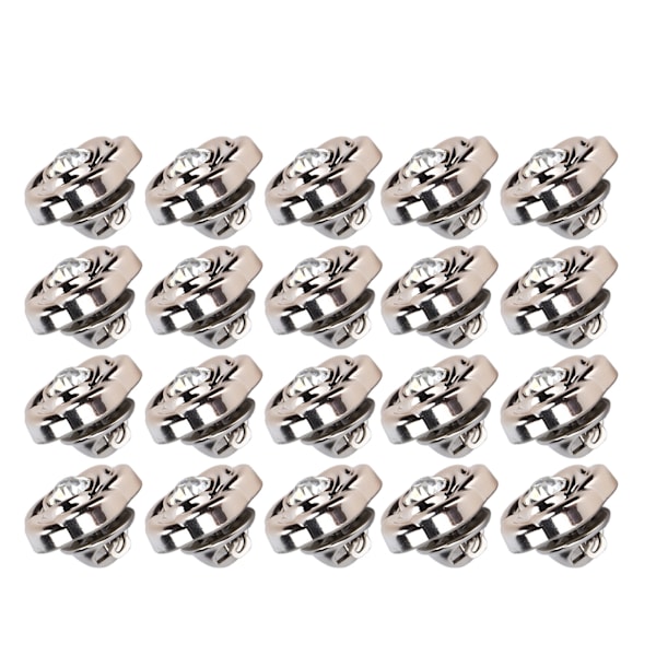 20Pcs Metal Sweing Buttons 18mm Reusable Easy Removal Sturdy Durable Rustproof Jean Buttons for Trousers Skirts Sweaters