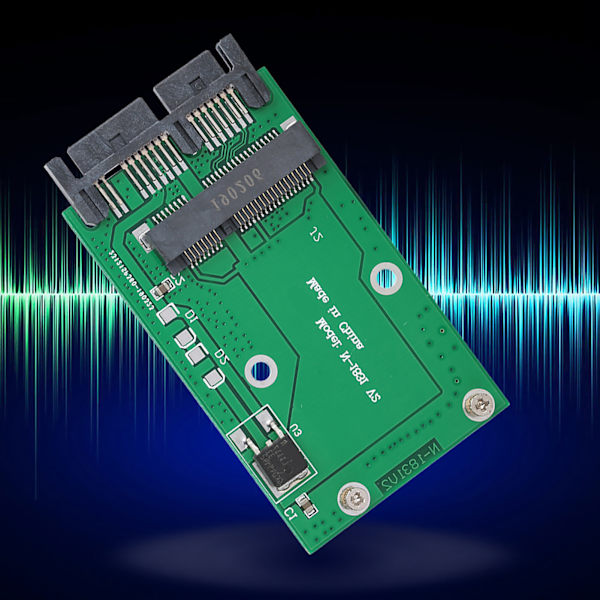 Mini MSATA kort til 1,8 tommer Micro SATA Interface Adapter Converter Card Disc