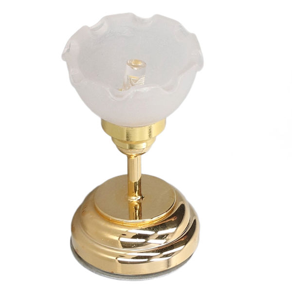 1:12 Dockhus Miniatyr Taklampa Innovativ Vit Blomform Levande LED Mini Ljus Dockhus Dekoration