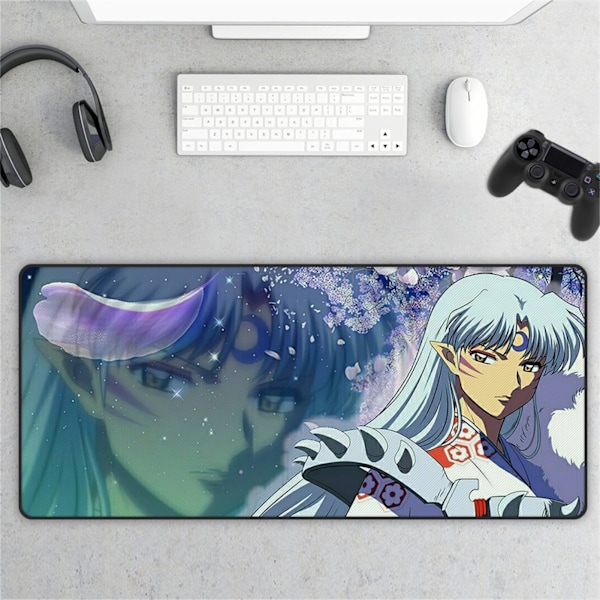 Gaming musemåtte multifunktionel anime tema stor computer skrivebordsunderlag til hjemmekontor spil arbejde [CMP609] Ca. 90x40cm / 35.4x15.7in