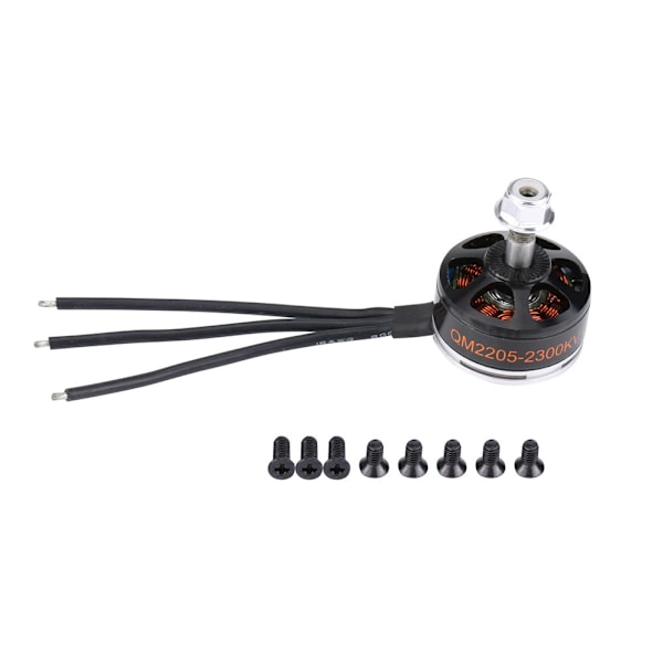 1 stk. QM2205 2300KV Racing Børsteløs Motor Dronedel til 210 220 FPV Quadcopter (CCW)