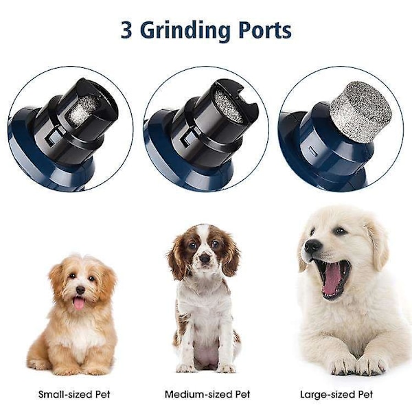 Oppgradert Hundeklo-Sliper - Profesjonell Elektrisk Oppladbar Trimmer med 2 Hastigheter for Smertefri Stell av Små, Mellomstore og Store Hunder