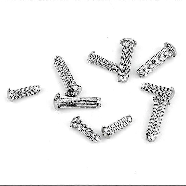 250st Solid Nitar Set Rostfritt Stål Räfflade Nitar Järn Halvrunda Nitar