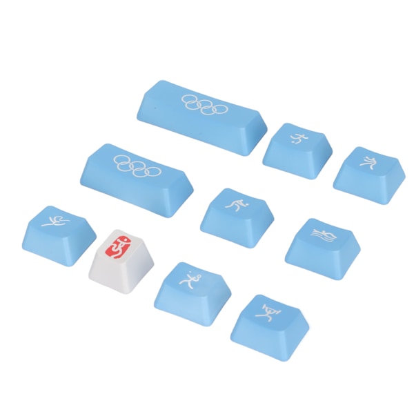 Tangentbordknappar Universal DIY 10 Tangenter PBT Material OEM Höjd Olympiskt Tema Datortillbehör för Mekaniskt Tangentbord