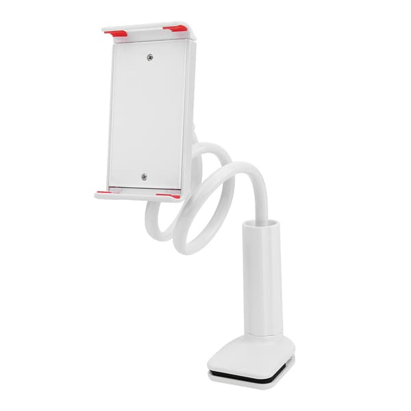 Gitarr Telefonhållare Clip Universal Plast Metall Musikinstrument Tillbehör 80mm Vit