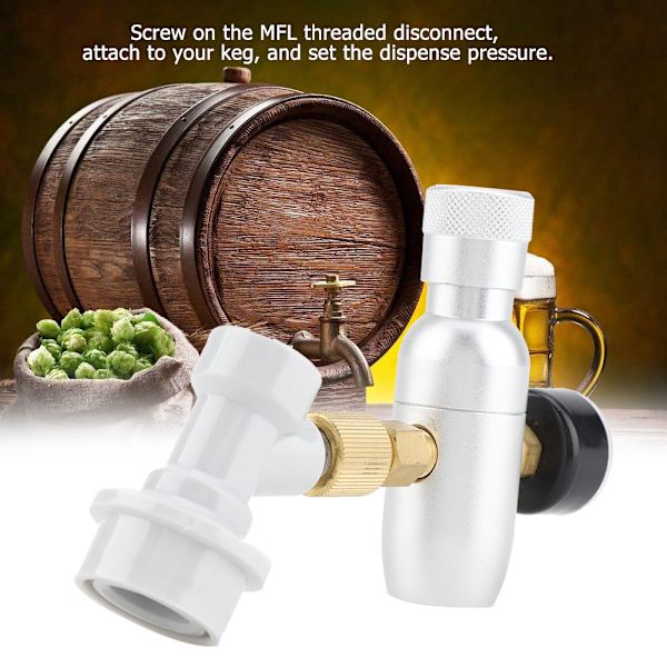 Homebrew CO2 16g Regulator Charger Kit Gas Disconnect Home Fat Beer Kegerator (0-150 PSI)