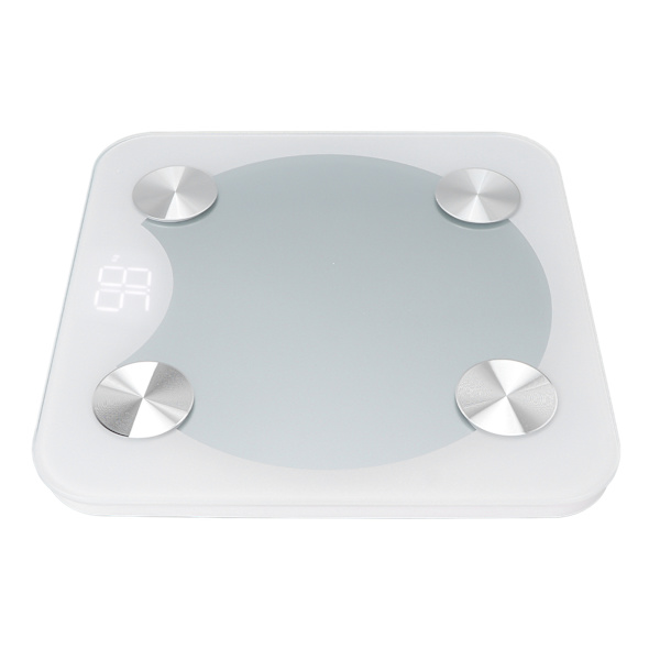 Digitaalinen vaaka, ammattimainen Bluetooth LED-näyttö, älykäs kehon rasvavaaka miehille ja naisille (valkoinen)