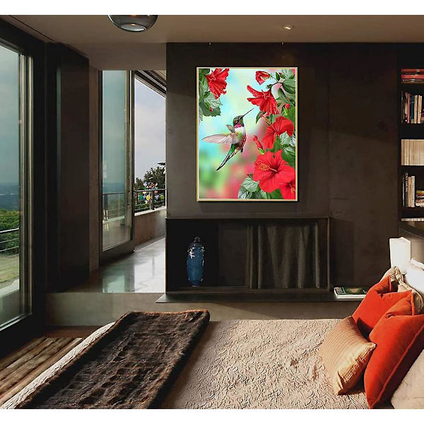 Full Drill Diamond Painting Kit - Kristalli tekojalokivikirjonta ristipistoaskartelu kodin seinän sisustukseen