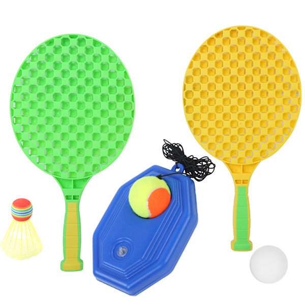 6 i 1 Underhållning Tennis Racket Set Smart Trainer Set med Elastiskt Rep för Barn