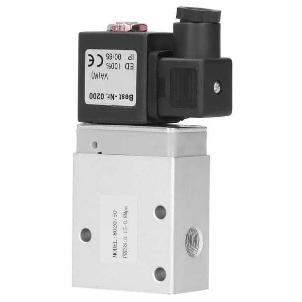Elektrisk Solenoidventil 2 Posisjon 3-veis Enkel Kontroll Retningsventil 6mm Diameter 8020750DC24V