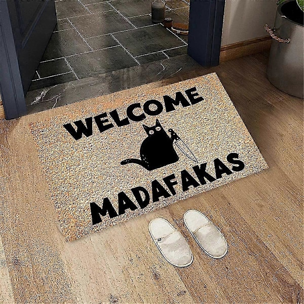 Dark Welcome Madafakas Täyspainettu Ovimatto Hauska Ovimatto Kodin Sisustus Keittiön Kylpyhuoneen Sisustus Anna Ihmisille
