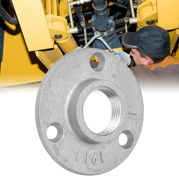 10 STK DN20 3-Hulls Flensbase Rørfittings Aluminiumslegering Gjenget Hyllefestebase
