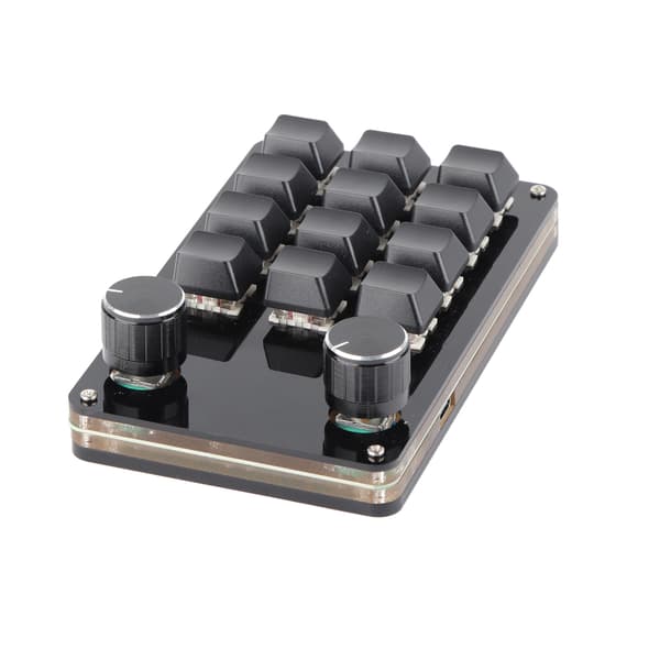 Rød Switch Makro Tastatur Plug and Play Ergonomisk Tilpassede Knapper USB Mini Keypad til Desktop PC 12 Taster 2 Knapper