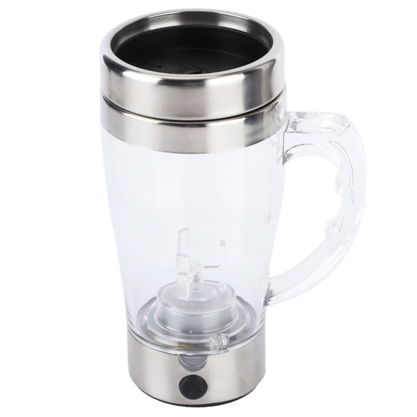 350 ml rostfritt stål automatisk elektrisk kaffe självomrörande kopp blandningsmugg för hemmakontor