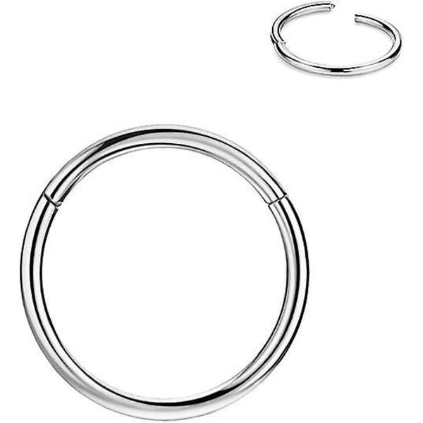 Kirurgisk stål titan hengslet nesehoop naturlig farge 1,0 mm 8 mm